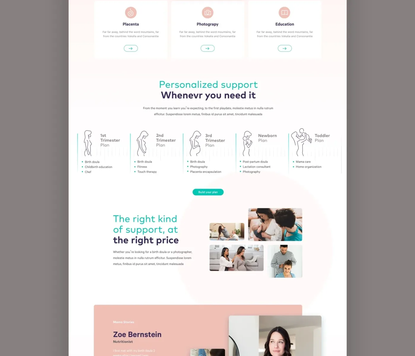 Homepage, continued