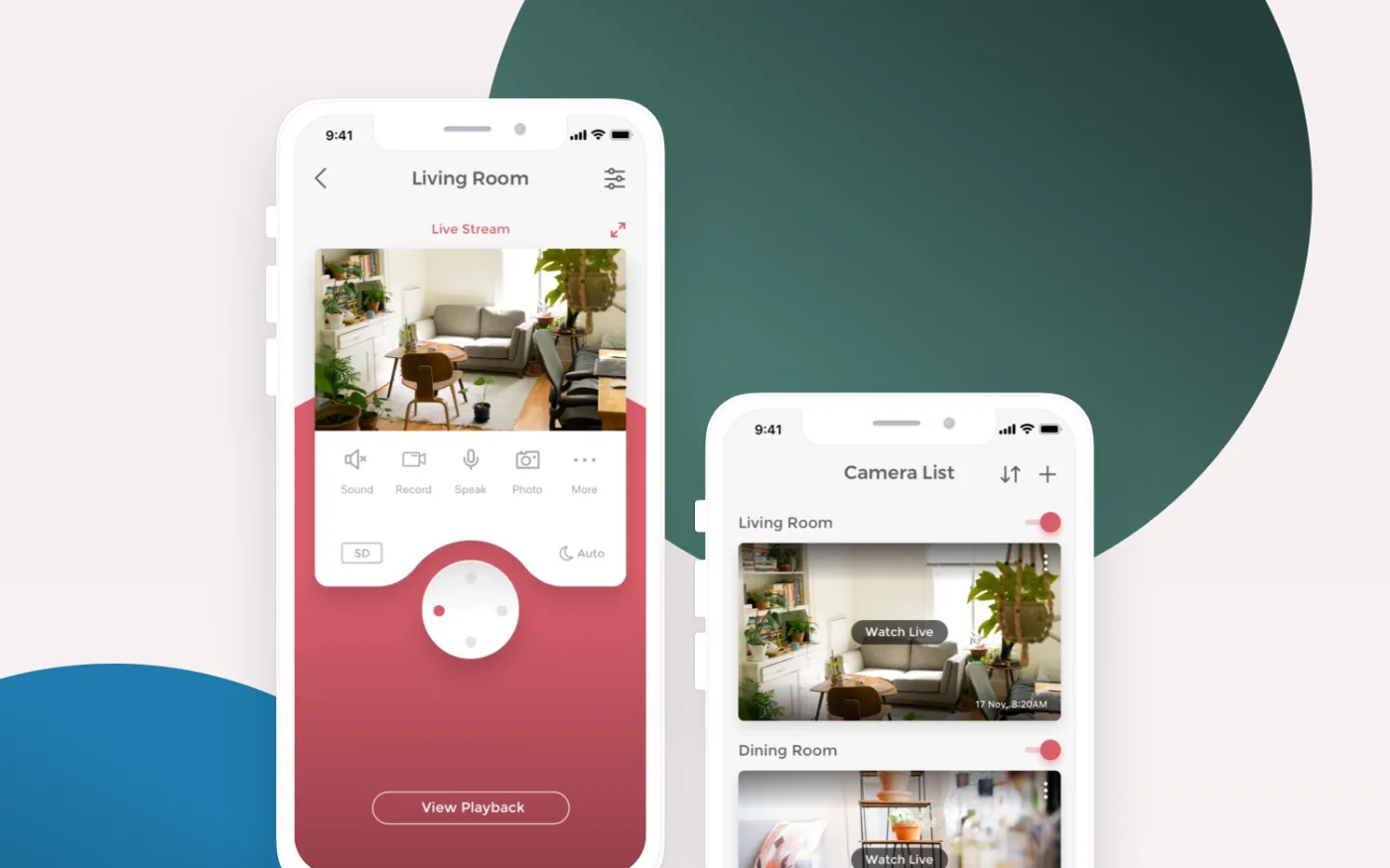 App screens