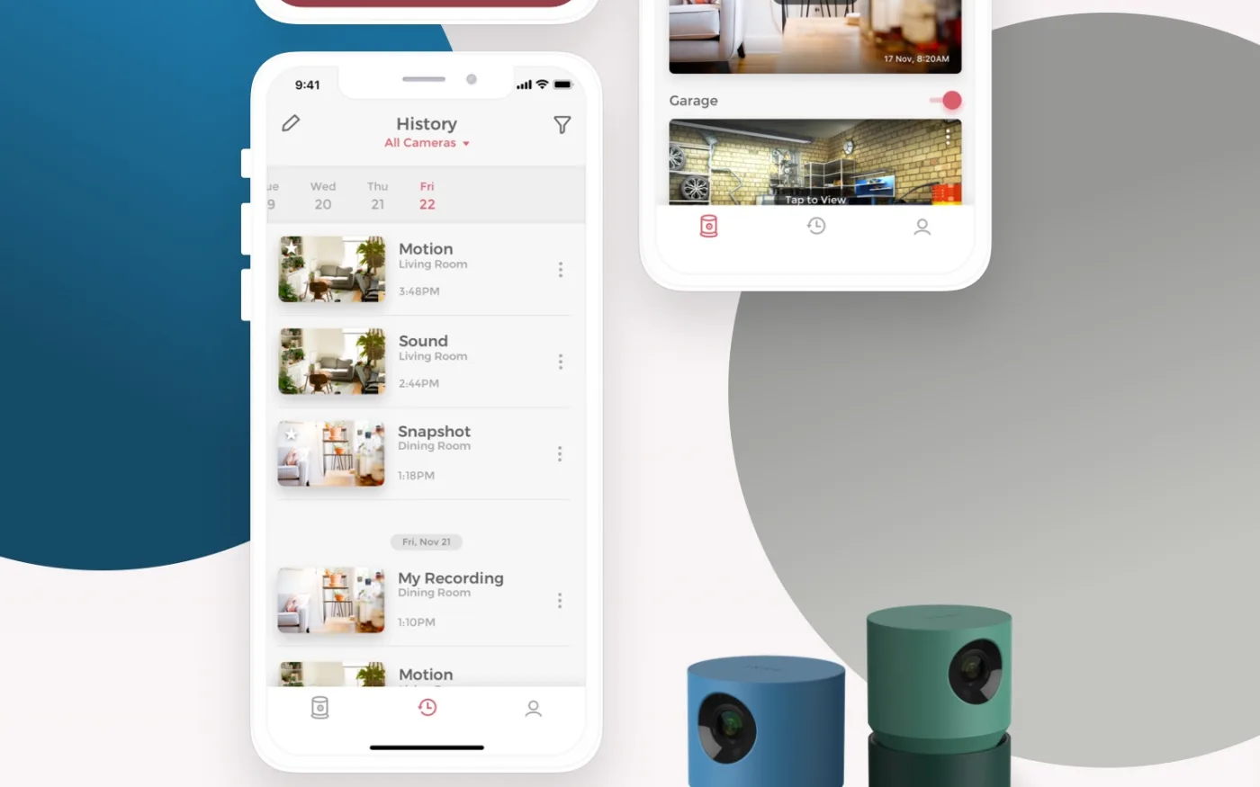 App screens