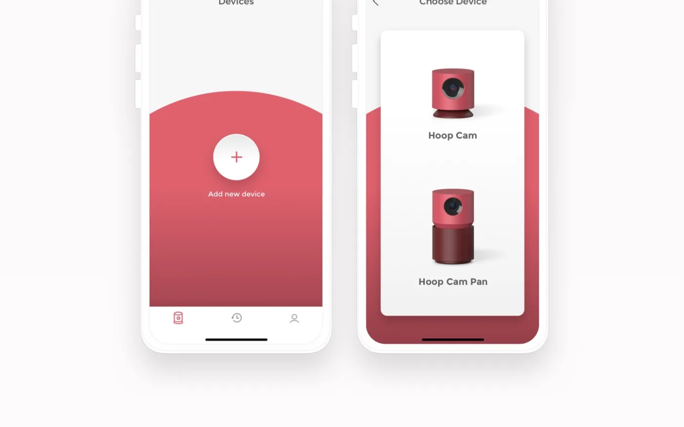 App screens