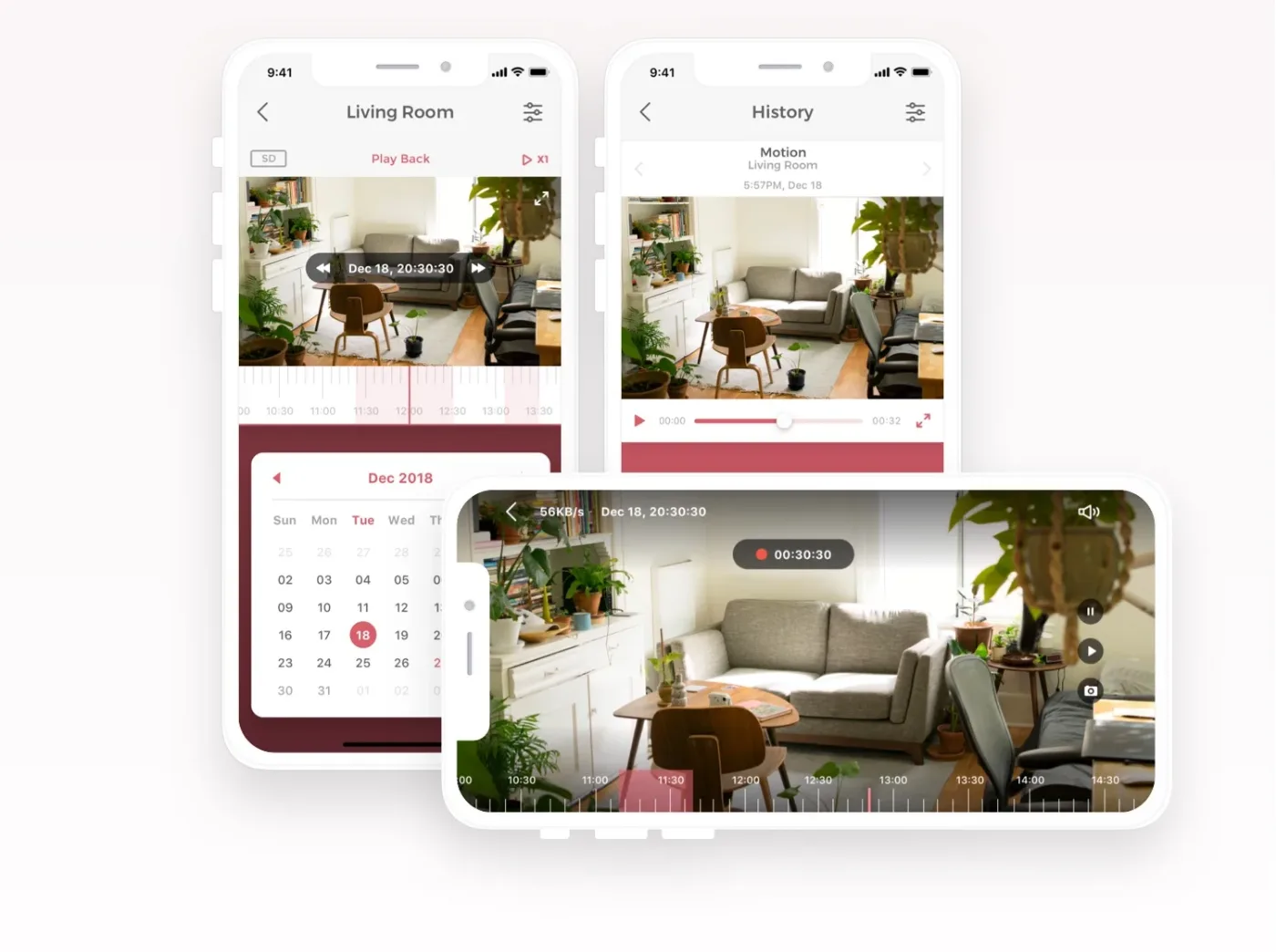 App screens