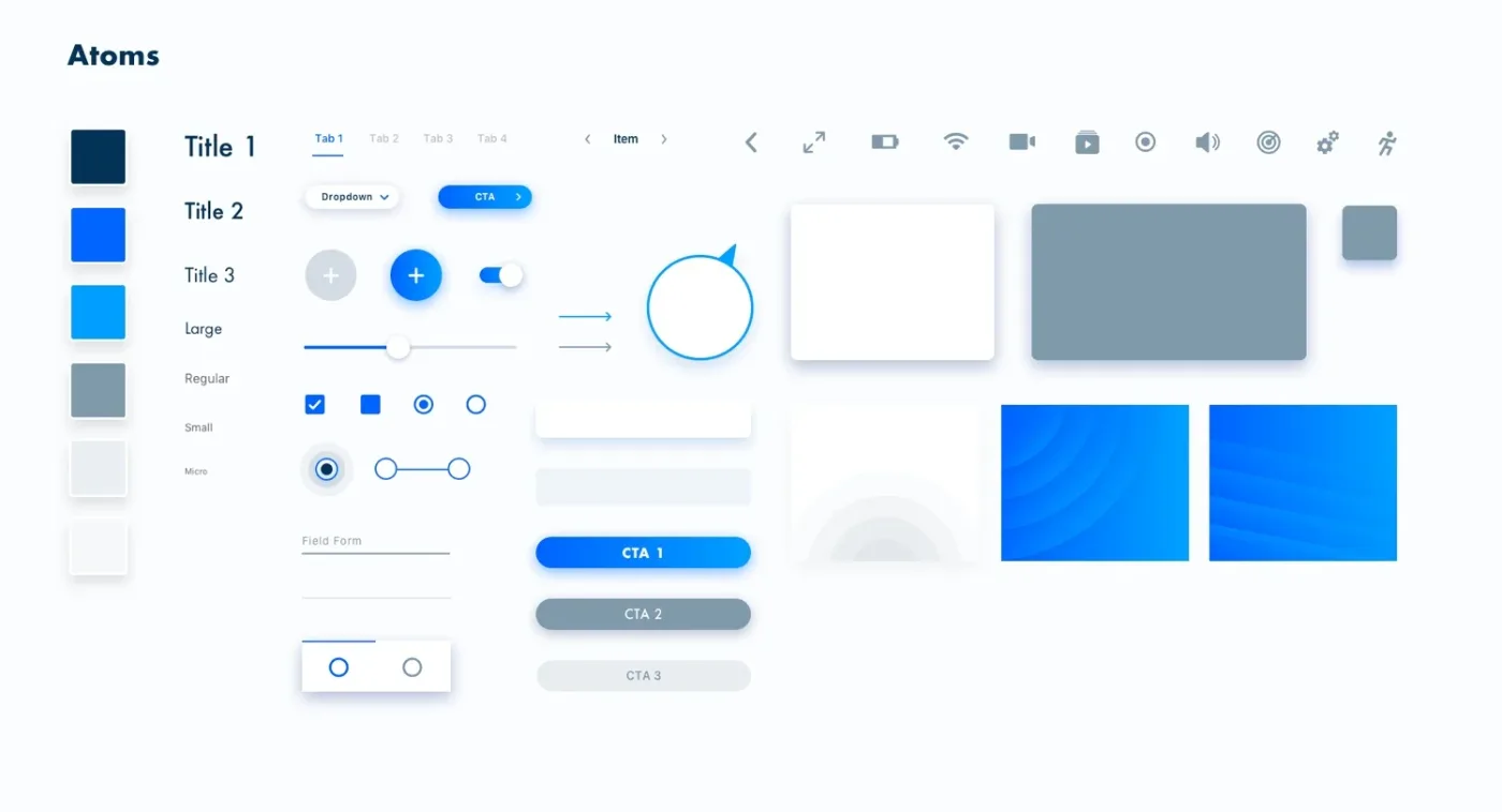 Design language: atoms