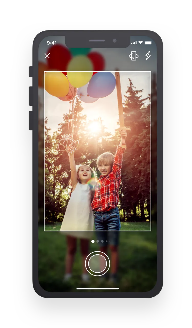 Live camera screen