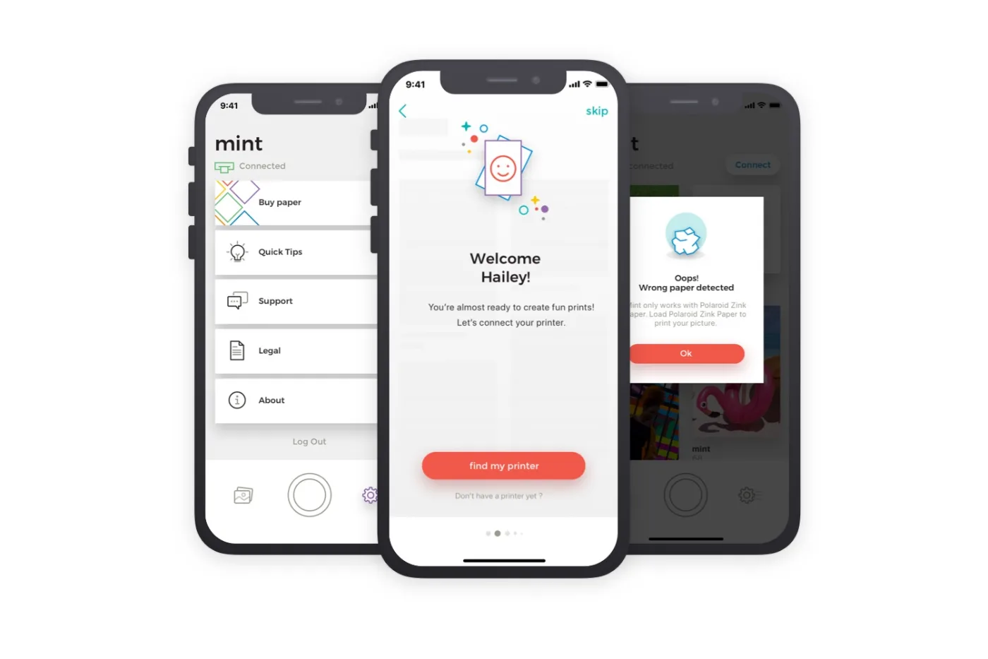 Onboarding screens